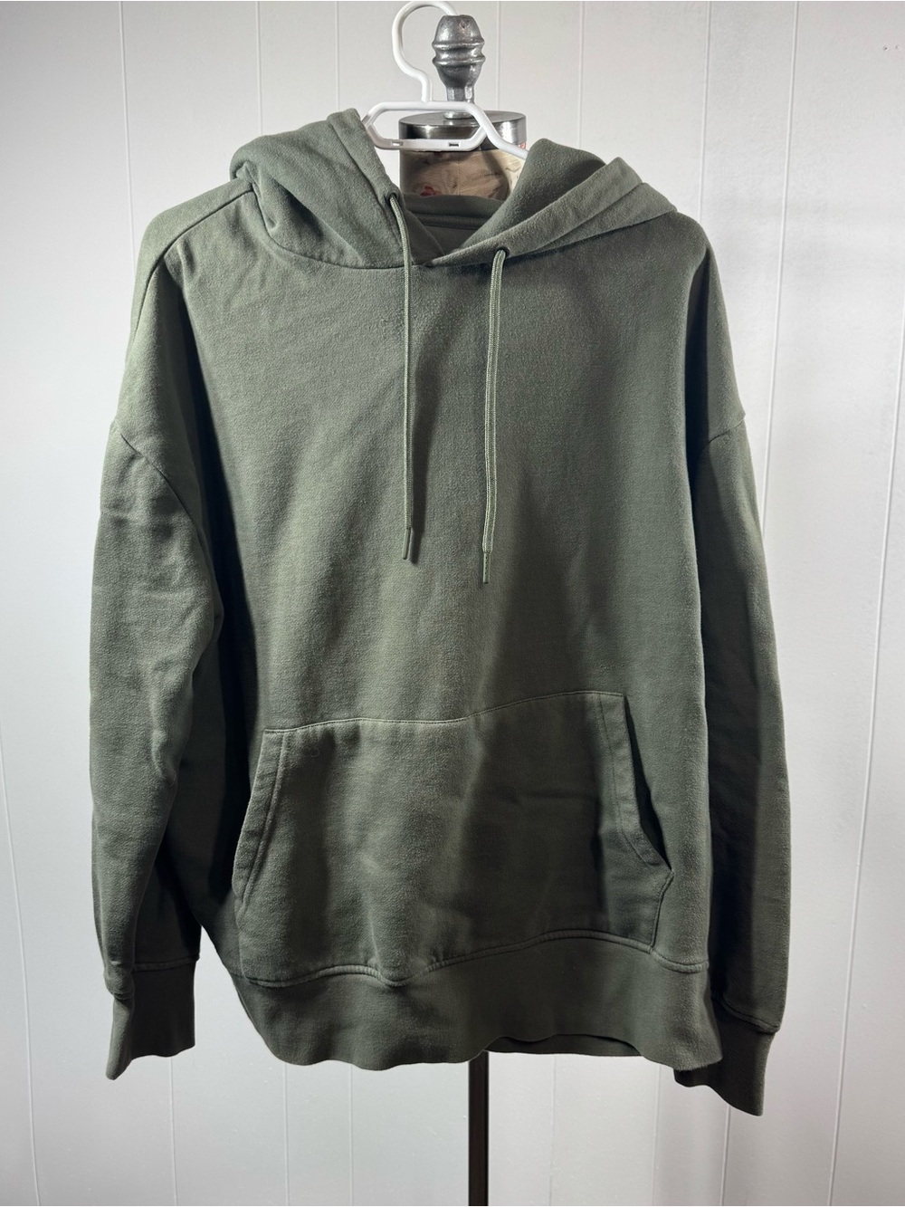 Simons Olive Green Pullover Hoodie for Men